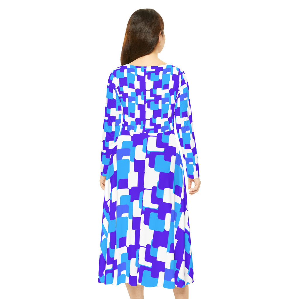 Women's Long Sleeve Dance Dress (AOP)