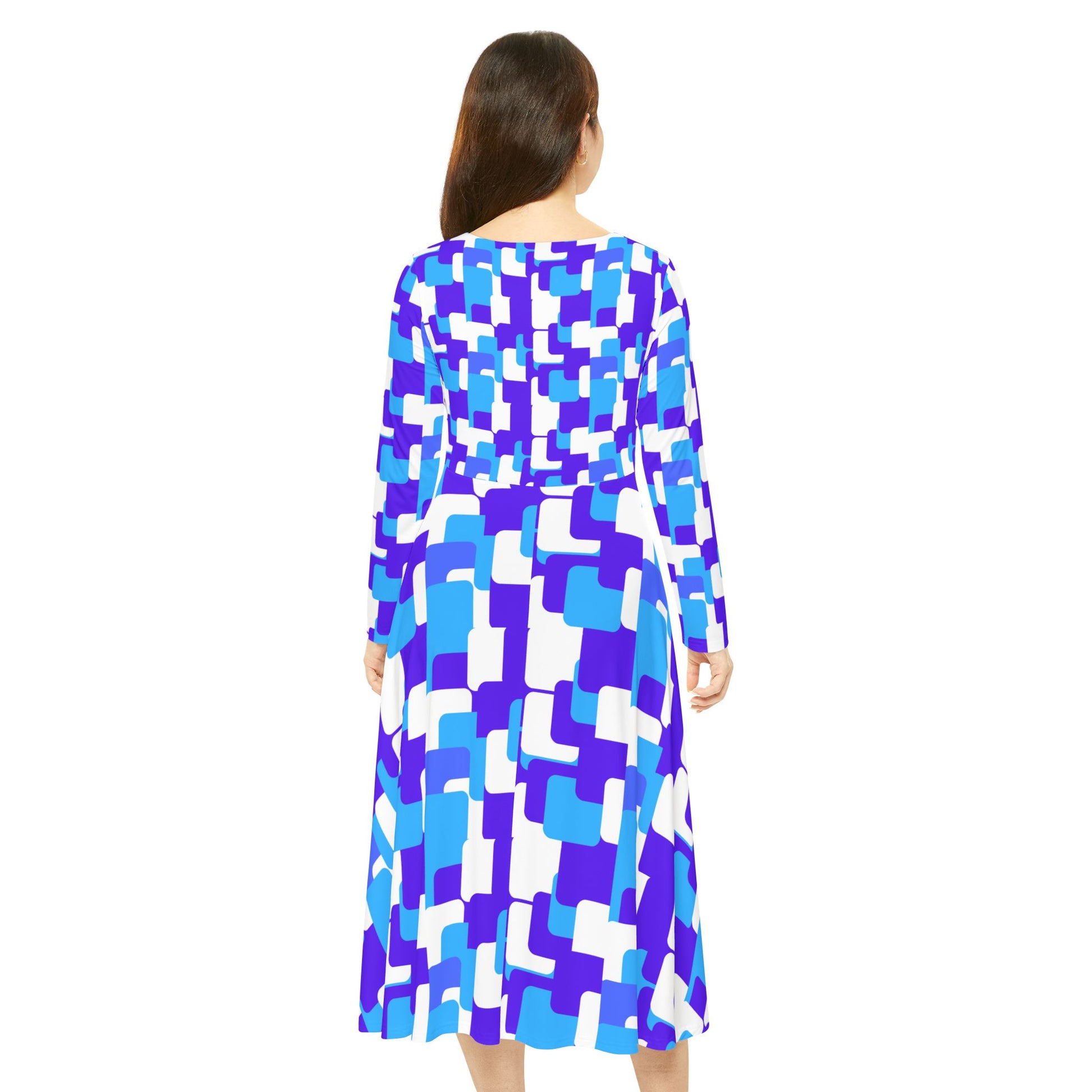Women's Long Sleeve Dance Dress (AOP)