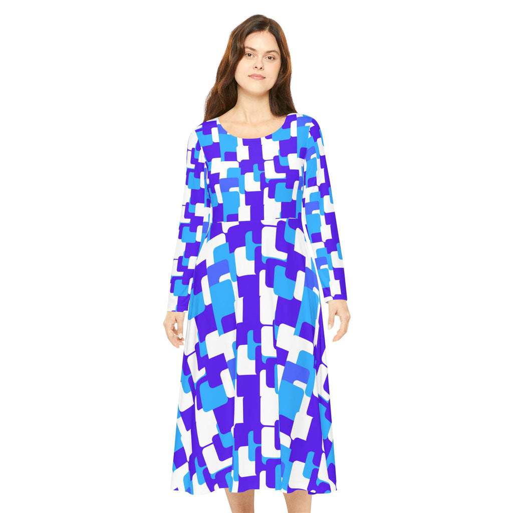 Women's Long Sleeve Dance Dress (AOP)