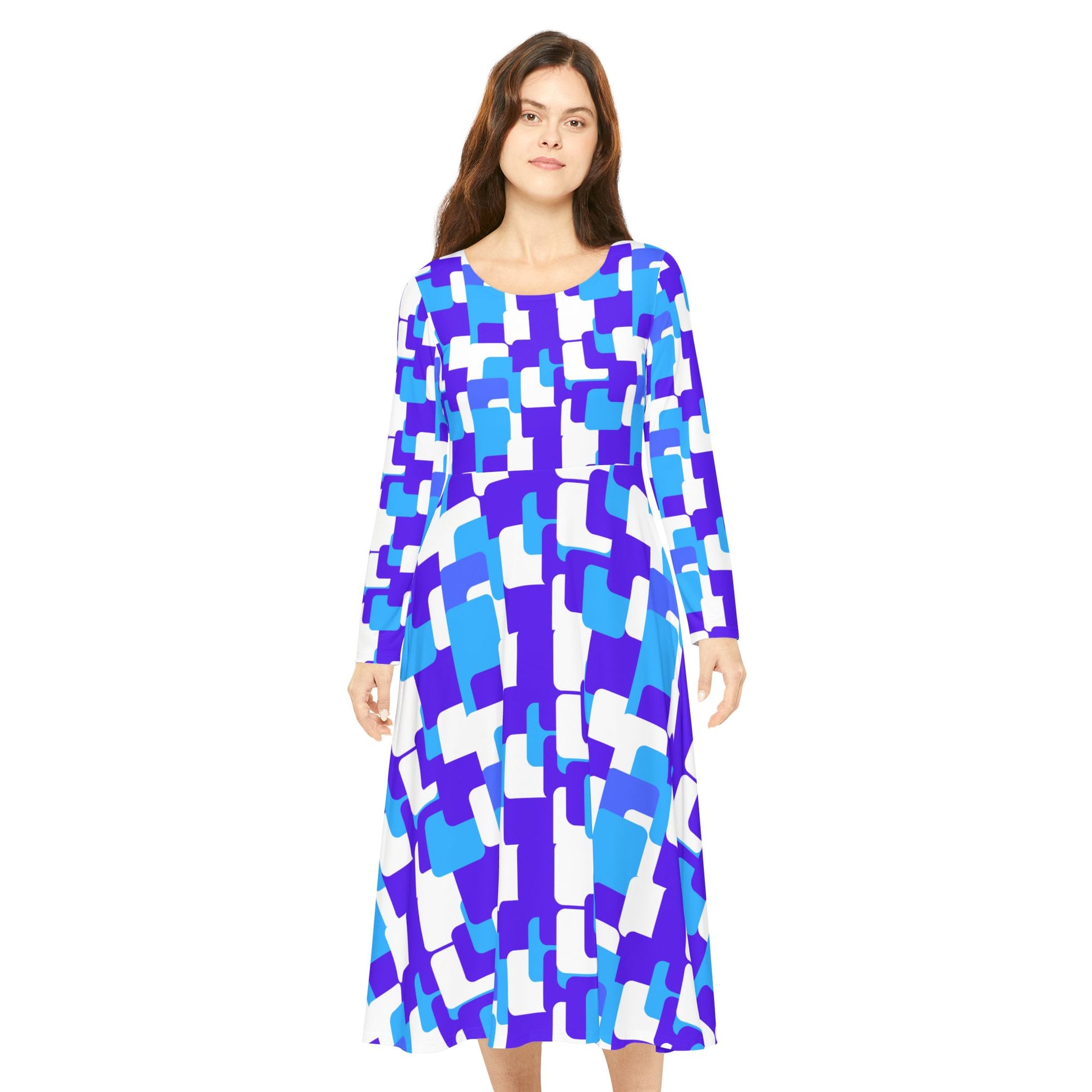 Women's Long Sleeve Dance Dress (AOP)