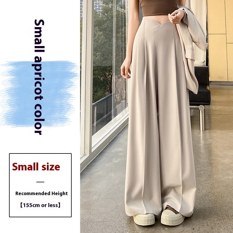 Advanced Sense High Waist Drooping Slimming And Straight Casual Mopping Pants