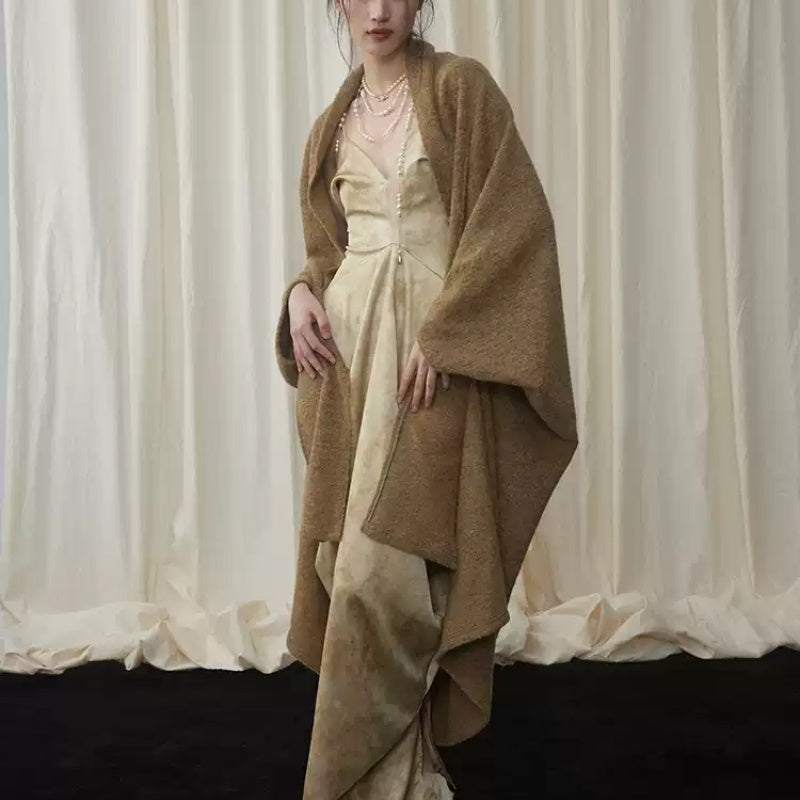Chinese Style Sleeve Zen Shawl Dress